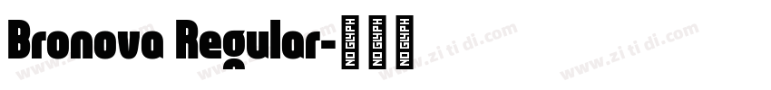 Bronova Regular字体转换